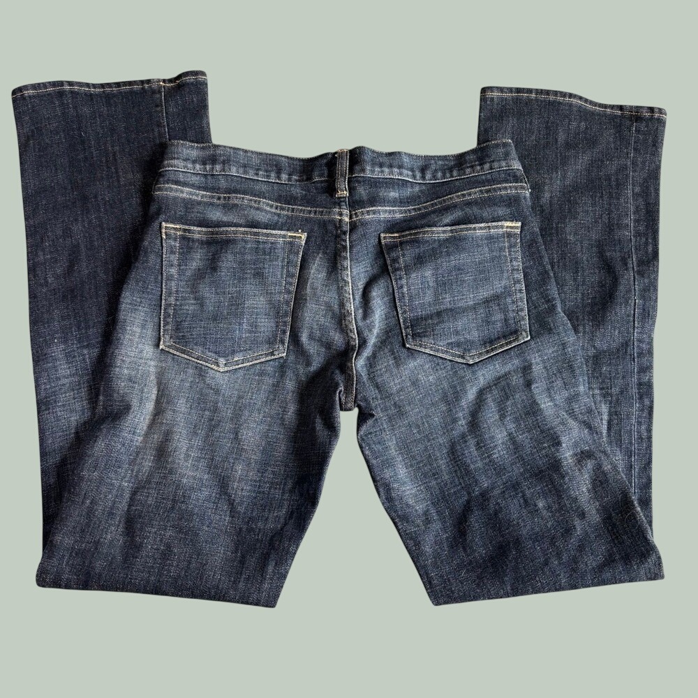 J.Crew Womens Jeans 30R Dark Blue Cotton Hipslung Bootcut Stretch Denim Indie
